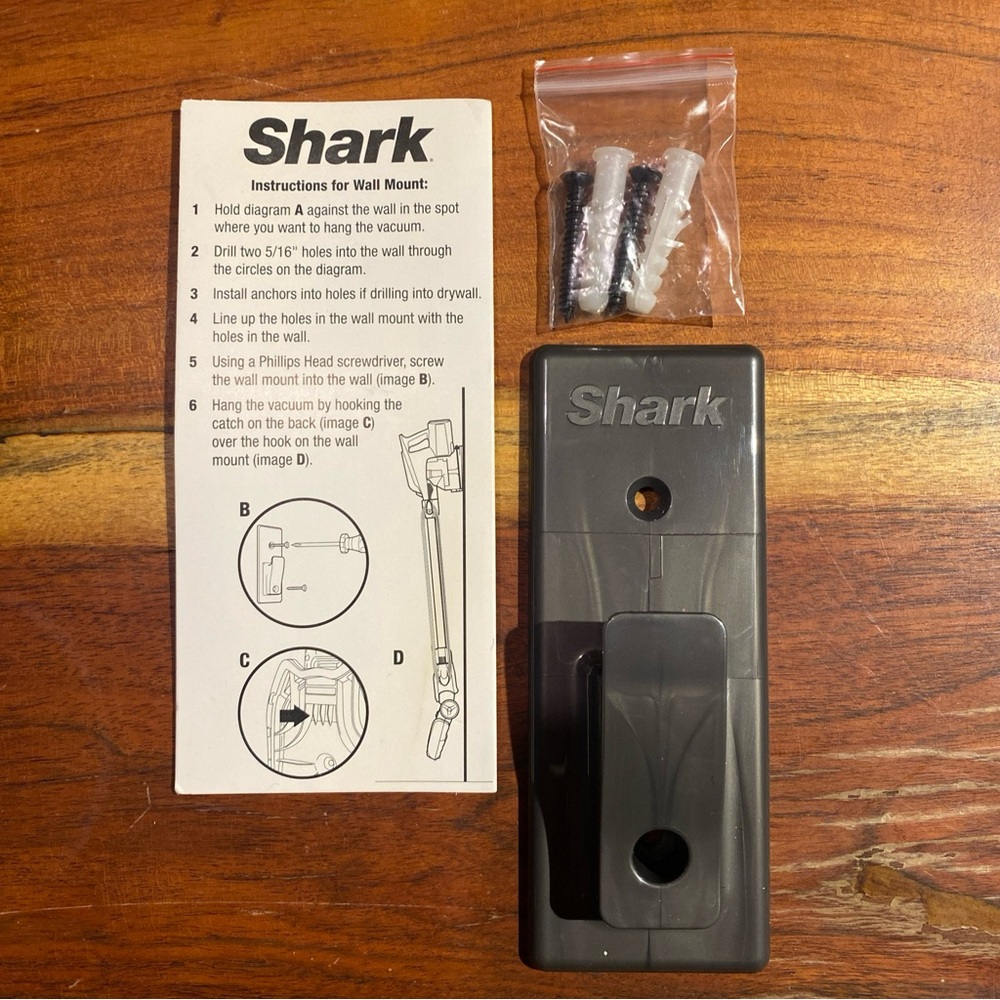 Shark Rocket‎ Wall Mount Kit w/hardware fits HV300, HV302, HV320 and HV 38